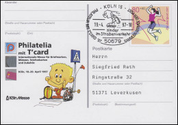 PSo 45 Philatelia Köln & Sport, SSt Köln Kinder Im Straßenverkehr 19.4.1997 - Other & Unclassified
