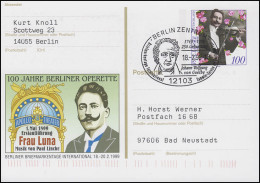 PSo 57 Berlin & Paul Lincke, FDC ESSt Berlin Johann Wolfgang Von Goethe 18.2.99 - Andere & Zonder Classificatie
