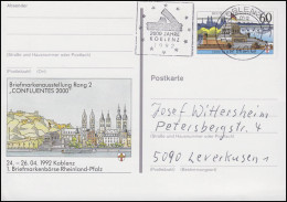 PSo 26 Messe Koblenz, Werbestempel Koblenz: 2000 Jahre Koblenz & Europa 25.4.92 - Andere & Zonder Classificatie