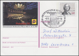 PSo 15 Köln PHILATELIA, FDC ESSt Köln PHILATELIA-Symbol 6.11.87 - Sonstige & Ohne Zuordnung