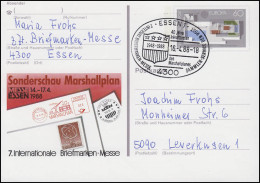 PSo 16 Messe Essen & Europa, SSt Essen 40 Jahre Marshallplan 16.4.88 - Altri & Non Classificati
