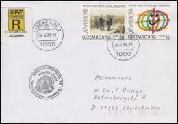 Luxemburg: JUVALUX'98, R-Bf Luxembourg 24.4.98 & RHEIN-RUHR-POSTA Krefeld 1998 - Briefmarkenausstellungen