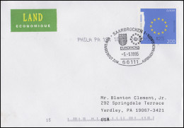 1791 EUROPA Europa-Fahne, EF FDC SSt Saarbrücken Europatag 5.5.1995 In Die USA - Other & Unclassified