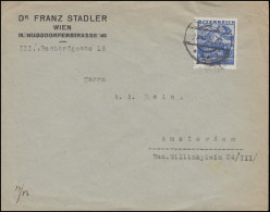 Österreich 581 Volkstrachten 60 G. Brautpaar EF Bf. WIEN 23.11.36 Nach Amsterdam - Kostüme