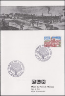 Frankreich 2025 EUROPAUNION Auf Faltkarte ESSt STRASBOURG Europarat 23.4.1977 - Altri & Non Classificati