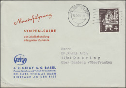 198 Gutenberg-Bibel EF Drucksache Synpen-Salbe BIBERACH/RISS 19.5.54 N. Debring - Pharmazie