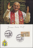 Gedenkblatt Papst-Besuch In Deutschland SSt Osnabrück Papst Paul II. 16.11.1980 - Papes