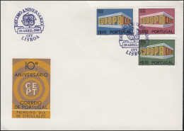 Portugal 1070-1072 EUROPA / CEPT 1969: Satz Auf Schmuck-FDC LISBOA 28.4.1969 - Sonstige & Ohne Zuordnung