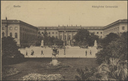 Ansichtskarte Berlin: Königliche Universität, Charlottenburg 2.4.1919 - Brieven En Documenten