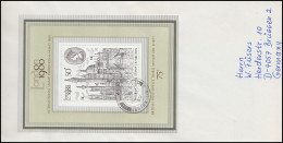 Großbritannien Block 3 Ausstellung In LONDON, Brief SUTTERTON 18.8.80  - Briefmarkenausstellungen