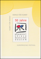Klappkarte Ruhrfestspiele Recklinghausen Mit 1869, Passender ESSt BONN 3.5.1996 - Briefe U. Dokumente
