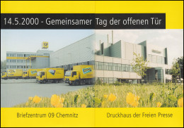 Klappkarte 14.5.2000 Tag Der Offenen Tür BZ 09 Chemnitz Druckhaus Freie Presse - Autres & Non Classés