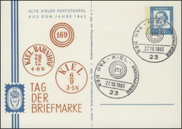 Pk 15 Pf Luther Tag Der Briefmarke Kiel SSt 27.10.63 - Autres & Non Classés