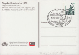 PP 151/81 Tag Der Briefmarke Zeppelin-Luftschiff, SSt Sindelfingen 30.10.88 - Zeppelins