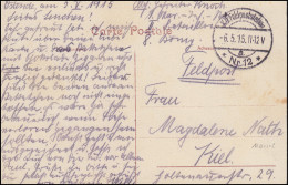 Marinefeldpost 1. Marine-Infanterie-Regiment Feldpost Nr. 12 - 6.5.1915 Auf AK - Zonder Classificatie