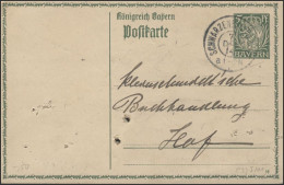 Bayern Postkarte P 93I/01: Schwarzenbach/Saale 7.12.14 - Postal  Stationery