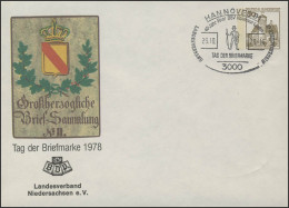 PU 108/61 Tag Der Briefmarke Ohne Anschrift, SSt Hannover Postillon 1978 - Private Covers - Mint