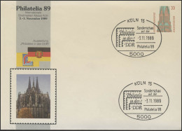 PU 314/21 Messe Köln: Philatelie In Der DDR, SSt Köln PHILATELIA 3.11.1989 - Privatumschläge - Ungebraucht