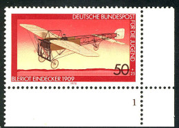 966 Jugend Luftfahrt 50+25 Pf ** FN1 - Neufs