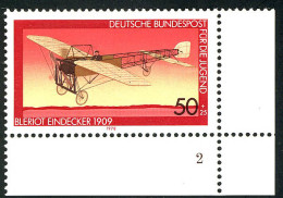 966 Jugend Luftfahrt 50+25 Pf ** FN2 - Unused Stamps