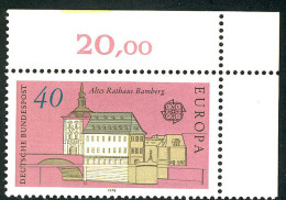 969 Europa Bamberg 40 Pf ** Ecke O.r. - Unused Stamps