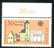 970 Europa Regensburg 50 Pf ** Oberrand - Unused Stamps