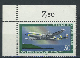 1041 Jugend Luftfahrt 50+25 Pf ** Ecke O.l. - Unused Stamps