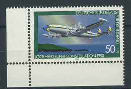 1041 Jugend Luftfahrt 50+25 Pf ** Ecke U.l. - Unused Stamps