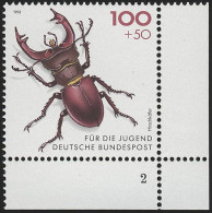 1668 Hirschkäfer 100+50 Pf ** FN2 - Neufs