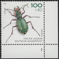 1669 Feld-Sandlaufkäfer 100+50 Pf ** FN1 - Unused Stamps