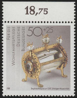 1383 Wohlfahrt Schmiedekunst 50+25 Pf ** Oberrand - Unused Stamps