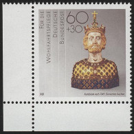 1384 Wohlfahrt Schmiedekunst 60+30 Pf ** Ecke U.l. - Unused Stamps