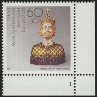 1384 Wohlfahrt Schmiedekunst 60+30 Pf ** FN1 - Unused Stamps