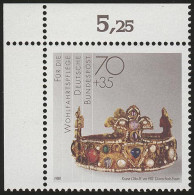 1385 Wohlfahrt Schmiedekunst 70+35 Pf ** Ecke O.l. - Unused Stamps