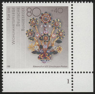 1386 Wohlfahrt Schmiedekunst 80+40 Pf ** FN1 - Unused Stamps