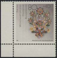 1386 Wohlfahrt Schmiedekunst 80+40 Pf ** Ecke U.l. - Unused Stamps