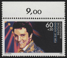 1361 Rockmusik Elvis Presley 60+30 Pf ** Oberrand - Unused Stamps