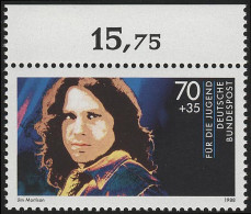 1362 Rockmusik Jim Morrison 70+35 Pf ** Oberrand - Ongebruikt