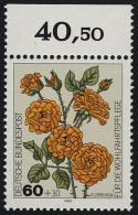 1151 Wohlfahrt Gartenrosen 60+30 Pf ** Oberrand - Unused Stamps