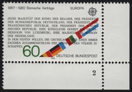 1131 Europa Römische Verträge 60 Pf ** FN2 - Unused Stamps