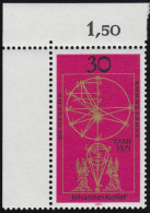 688 Johannes Kepler ** Ecke O.l. - Unused Stamps