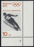 680 Olympische Spiele 10+5 Pf Skispringen ** FN2 - Unused Stamps