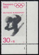 682 Olympische Spiele 30+15 Pf Abfahrtslauf ** FN1 - Unused Stamps