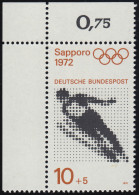 680 Olympische Spiele 10+5 Pf Skispringen ** Ecke O.l. - Neufs