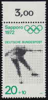 681 Olympische Spiele 20+10 Pf Eiskunstlauf ** Oberrand - Unused Stamps