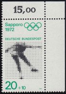 681 Olympische Spiele 20+10 Pf Eiskunstlauf ** Ecke O.r. - Unused Stamps