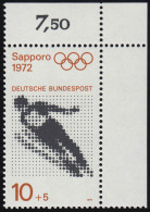 680 Olympische Spiele 10+5 Pf Skispringen ** Ecke O.r. - Unused Stamps