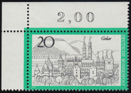 704 Fremdenverkehr Goslar ** Ecke O.l. - Unused Stamps