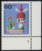 708 Wohlfahrt Altes Spielzeug 60+30 Pf Taubenhaus ** FN2 - Unused Stamps