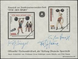 Sporthilfe Sonderdruck Aus MH 1991 Gewichtheben ** - Autres & Non Classés